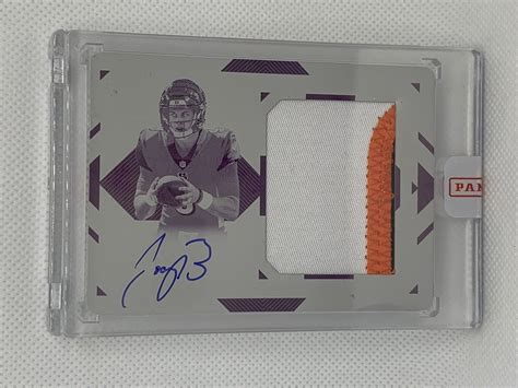 National Treasures Rookie Material Signatures Rpa Auto Joe Burrow