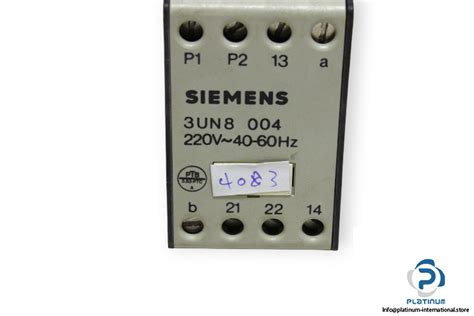 Siemens Un Contactor Control Relay Platinum International