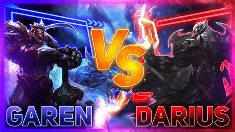 Garen Vs Darius Demacia Or Noxus League Of Legends Youtube