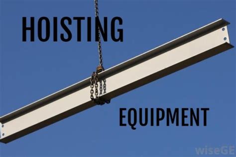 Types of HOISTING Equipment in construction - Lifting equipment list