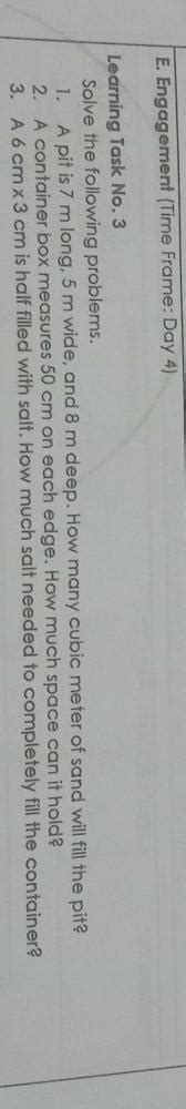 Learning Task 3solve The Following Problems Help Nyoko Ples Brainly Ph