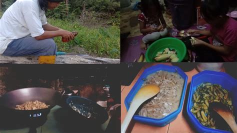 Masak Jantung Pisang Hutan Kera Dengan Ladah Putih Yang Tersangat Padas