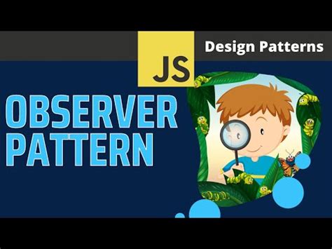 Observer Pattern Design Patterns In JavaScript YouTube