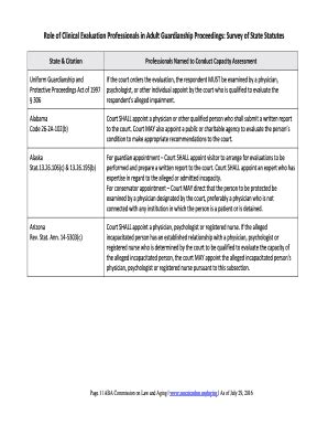 Fillable Online Role Of Clinical Evaluation Professionals In Adult