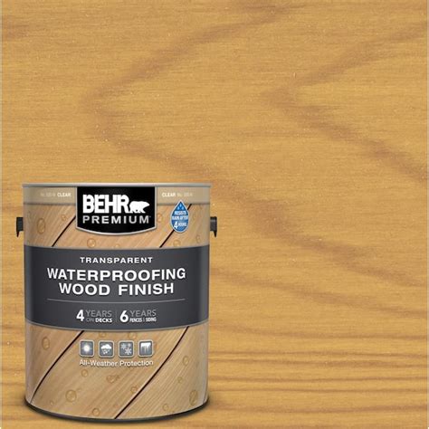 Behr Premium Gal Clear Transparent Waterproofing Exterior Wood