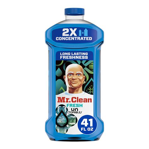 Mr Clean 2X Concentrated Multi Surface Cleaner With Unstopables Fresh