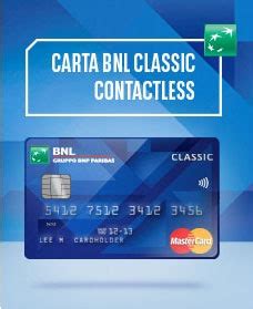 Carta BNL Classic ampia disponibilità sicurezza carte aggiuntive