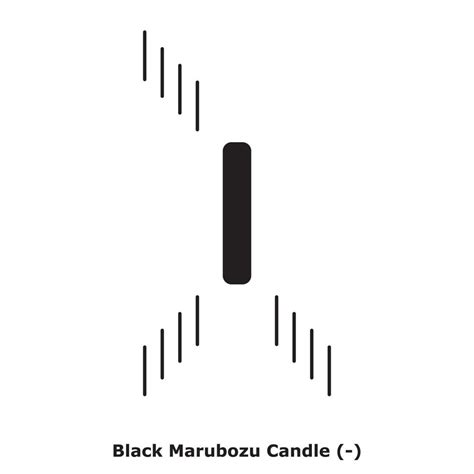 Black Marubozu Candle White And Black Round 13213145 Vector Art At