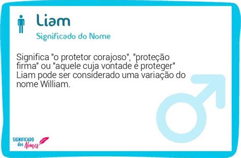 Significado Do Nome Liam Significado Dos Nomes