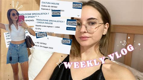 7 ESAMI IN UN MESE tutti i miei voti all università WEEKLY VLOG