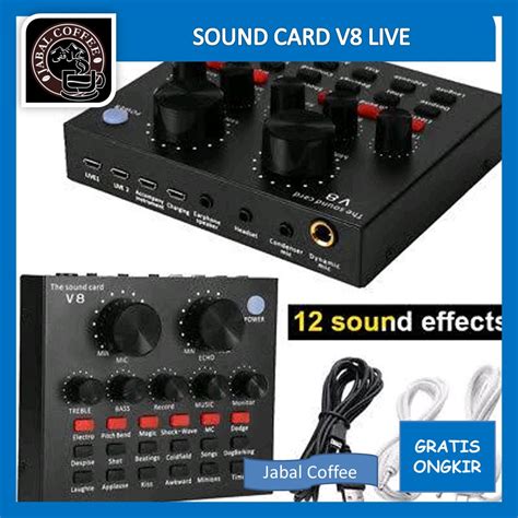 Jual Soundcard Mixer Audio Karaoke Hp Streaming Sound Card V Live