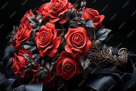 Premium Photo Photo Red Roses Textured Background