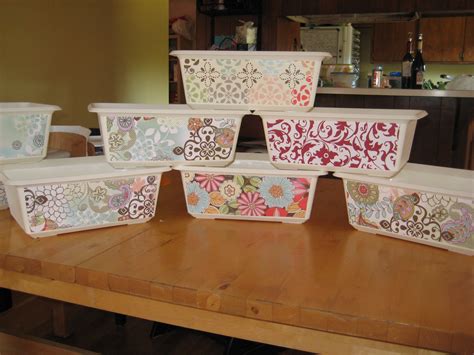 Operation Organization With Images Decorate Plastic Bins Decoupage