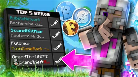 TOP 5 DES MEILLEURS SERVEURS MCPE MINECRAFT BEDROCK ÉDITION PS4