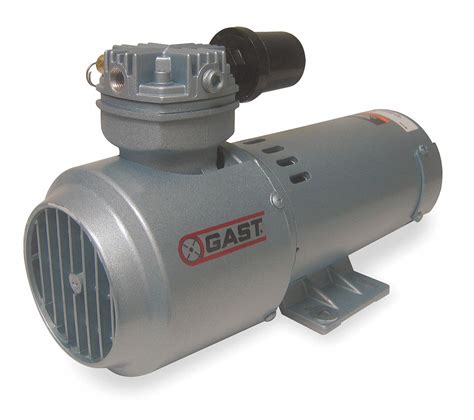 GAST 1 3 HP Piston Air Compressor 12VDC 100 100 Max PSI Cont Int