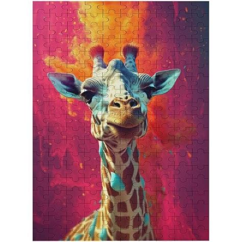 Girafe Puzzle 200 Pièces Art Diy Jeu Occasionnel Jouets Cadeau