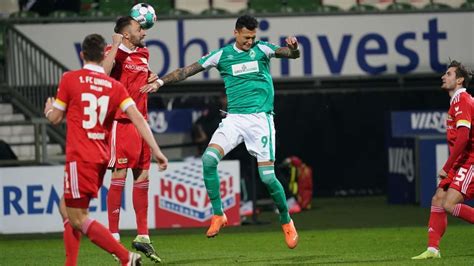 Werder Bremen Im Live Ticker Gegen Union Berlin Werder Schwach