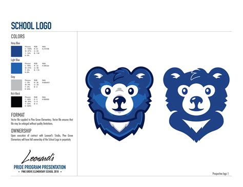 Pine Grove Elementary School Logo Rebrand on Behance