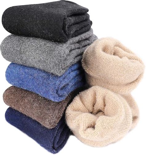 Aiglam Chaussette Hommes Hiver Paires Chaussettes Chaudes