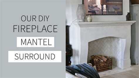 DIY Fireplace Mantel Surround Faux Cast Stone European Style YouTube