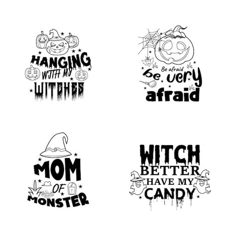 Conjunto De Tipografia De Letras De Halloween Design De Tipografia De