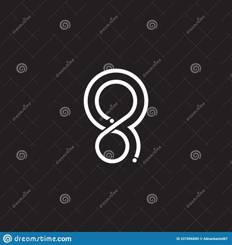 Number Motion Line Abstract Logo Vector Cartoondealer