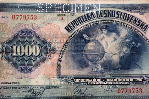 BANKOVKA 1000 KORUN ČESKOSLOVENSKÝCH 1932 SPECIMEN Aukro