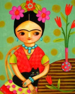 Cute Frida Kahlo Paint By Numbers Numeral Paint Kit