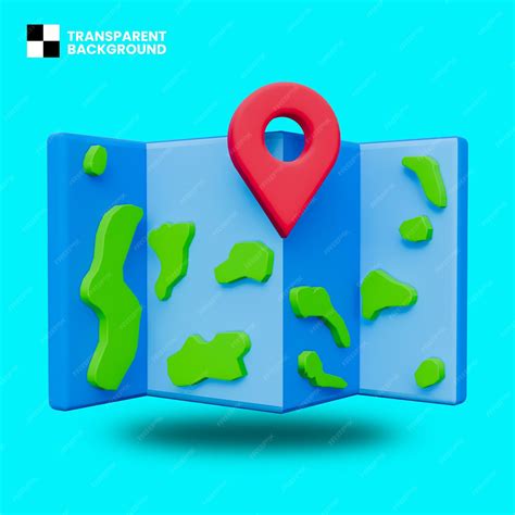 Premium Psd Map Location 3d Icon Isolated