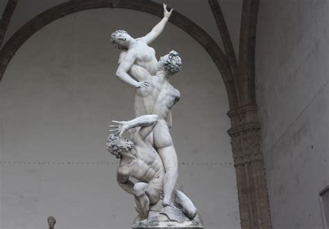 Gennaio Il Ratto Delle Sabine Sotto La Loggia Dei Lanzi