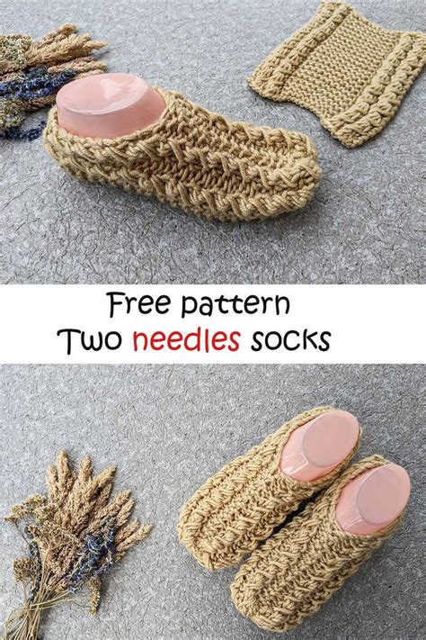 2 Needles Socks Free Knitting Pattern Artofit