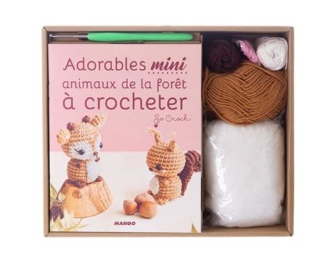 Coffret Adorables Mini Animaux De La For T Crocheter Claire Payen