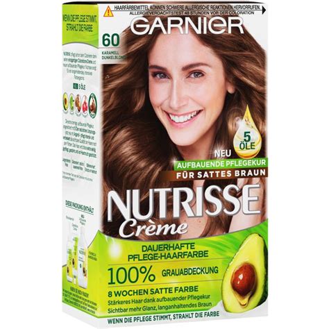 Garnier Nutrisse Dauerhafte Pflege Haarfarbe Karamell Dunkelblond Naked Juice Bottle