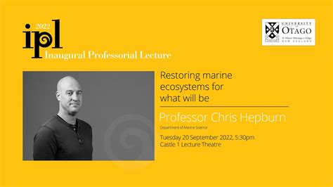 Inaugural Professorial Lecture Professor Chris Hepburn Youtube