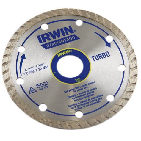 Disco Diamantado Turbo De 110 X 20mm IRWIN 13893