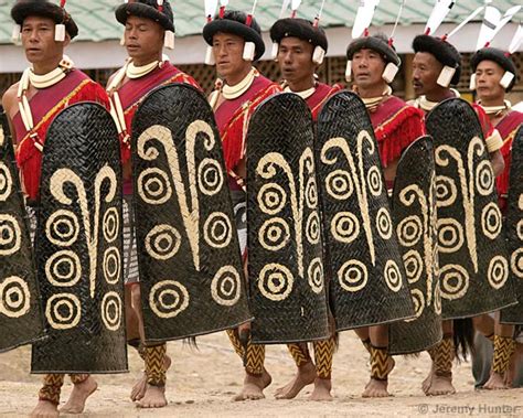 Jeremy Hunter - Nagaland-Ao tribesmen at Hornbill Festival, Kisama