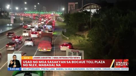 Usad Ng Mga Sasakyan Sa Bocaue Toll Plaza Ng NLEX Mabagal Na UB