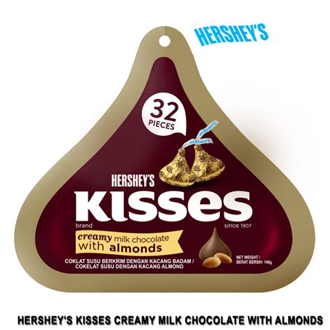 Hershey S Kisses Creamy Milk Chocolate With Almonds G Lazada