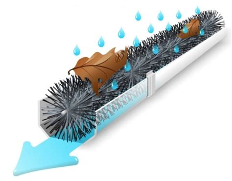 Gutterbrush Gutter Brush Leaf Guard Black 1 X 4 Metre