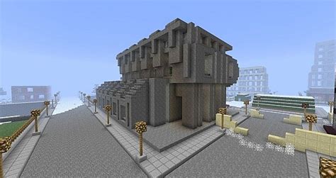 Brutalist Library Minecraft Map