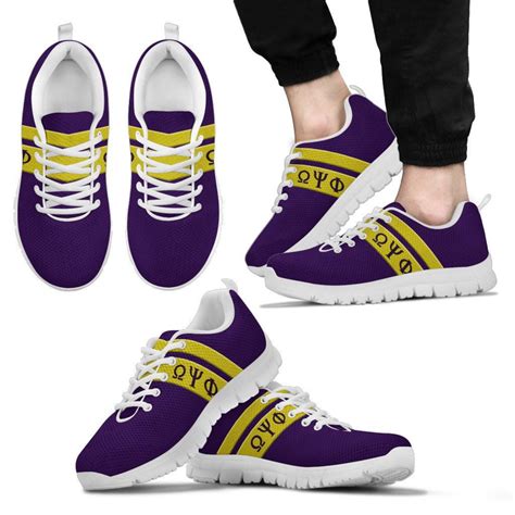 Omega Psi Phi Greek Emblem Sneakers Etsy