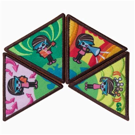 Brownie A World Of Girls Award Patch Set Brownie Girl Scouts Girl