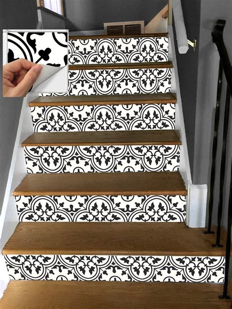 Stair Riser Vinyl Strips Steps Removable Sticker Peel Etsy Uk