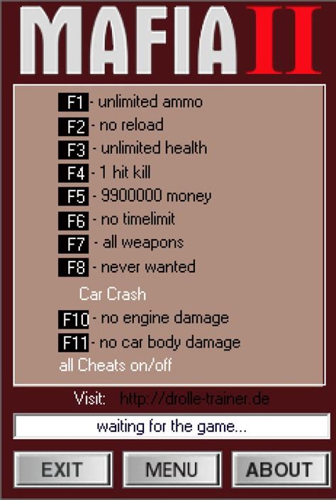 Скачать Mafia 2: Трейнер/Trainer (+9) [1.05 STEAM] {dR.oLLe}