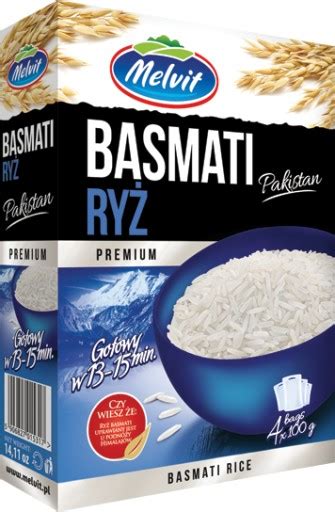 Melvit Premium Ryż Basmati w torebkach 400g 12000291039 Allegro pl