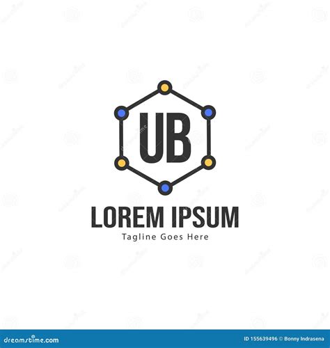 Ub Letter Logo Design Creative Modern Ub Letters Icon Illustration