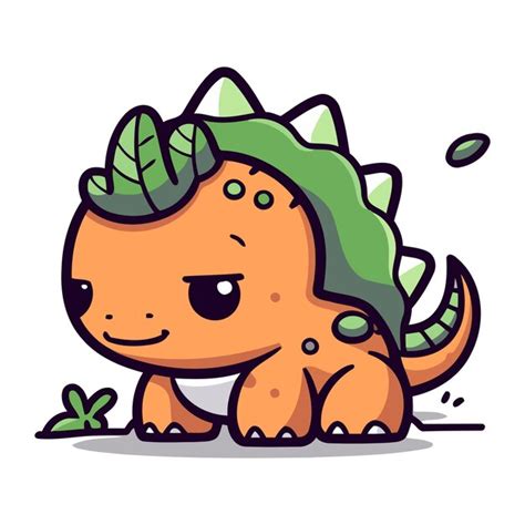 Premium Vector | Cute dinosaur cartoon character vector illustration ...