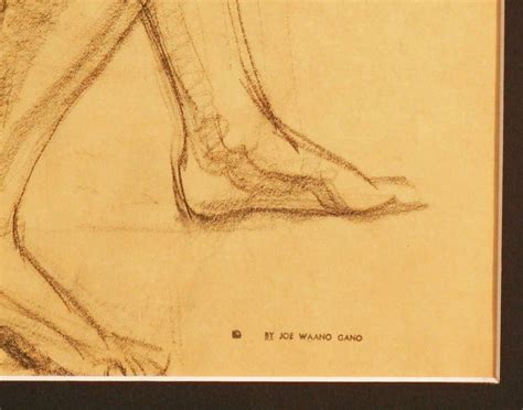 Seated Male Nude Superb Art Deco Drawing By Waano Gano At StDibs