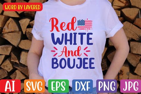 Red White And BOUJEE SVG Graphic By RayCraft Creative Fabrica