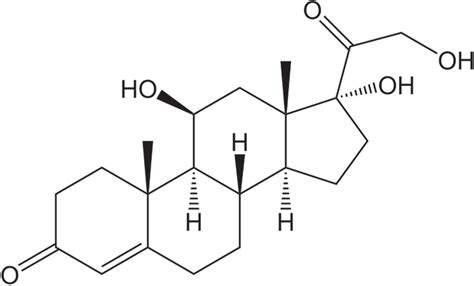 The Chemical Structure Of Hydrocortisone Download Scientific Diagram